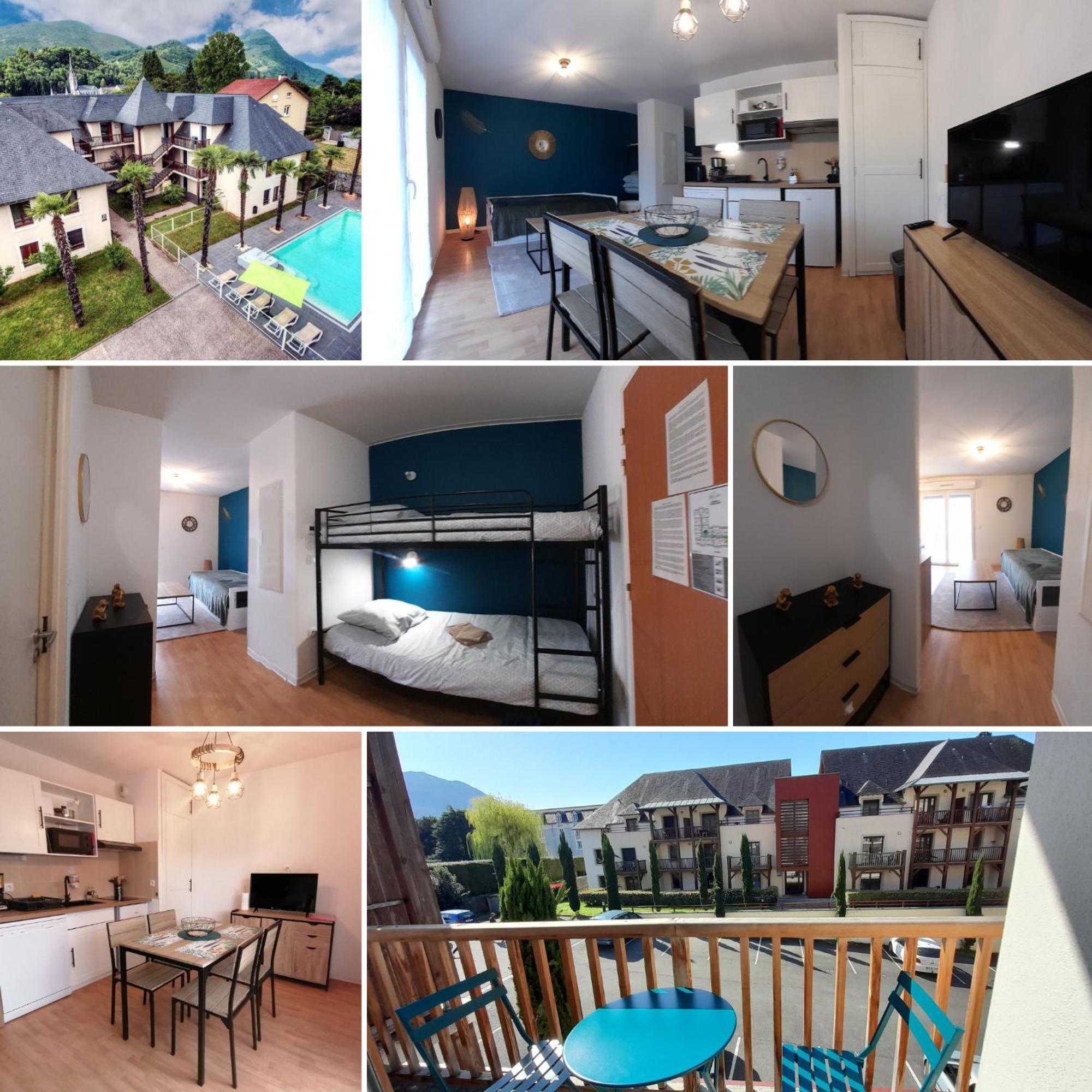 Appartement De La Marmotte Cendree, Dans Residence De Tourisme 3 Etoiles Лурд Екстериор снимка